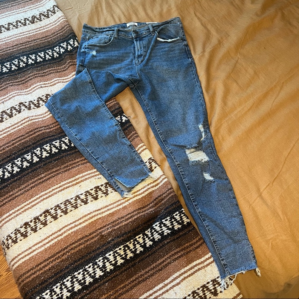 Kenzie Jeans Vintage Luxe Ultimate High Rise Skinny Split Ankle